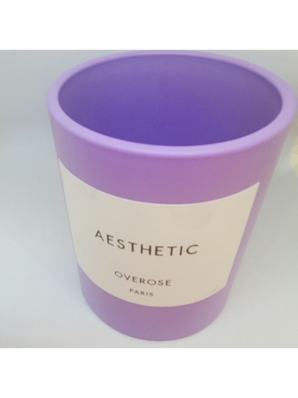 Empty Overose Aesthetic purple candle holder & box